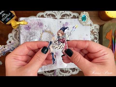 ASMR | Whimsical Circus Clown Theme ✨ | Collage and Diary Keeping