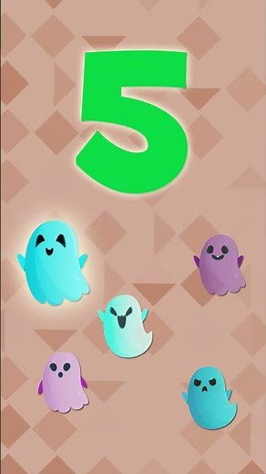 ¡Aprende el número 5 con los fantasmas! 👻