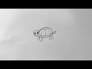 How to draw a turtle ( step by step )
