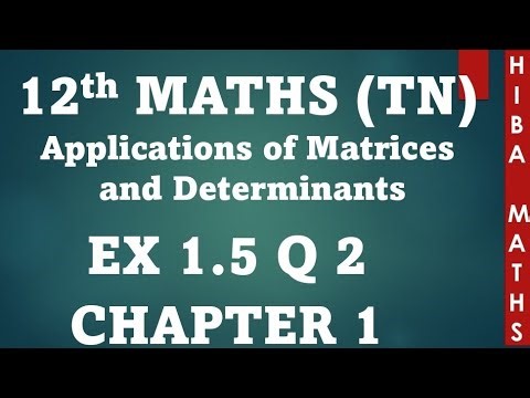 12th maths chapter 1 exercise 1.5 question 2 TN syllabus