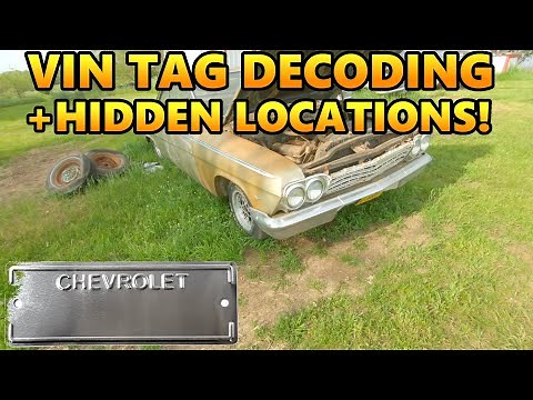 1958-1964 Chevy VIN Tags Information - Hidden VIN Locations, Cowl Tags, and Title Questions!