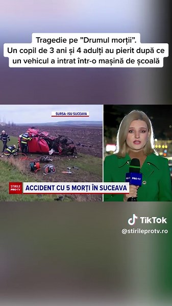 Accident grav în Suceava: 5 morți, printre care un copil de 3 ani și doi tineri de 18