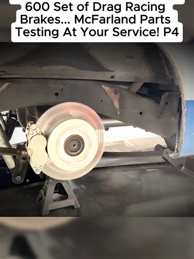 Attempting To Destroy a $1,600 Set of Drag Racing Brakes... McFarland Parts Testing At Your Service!#fyp