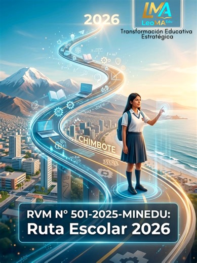 📘✨ ¿Qué trae la Hoja de Ruta Escolar 2026❓ 🚨La RVM N° 501-2025-MINEDU marca las prioridades para un año escolar organizado, seguro y centrado en el aprendizaje🌱. ⚙️🔮👁️🌱💡 #LeoMAEdu #HojaDeRuta2026 #MINEDU #AñoEscolar2026 #EducaciónPerú @𝐋e𝐨V𝐢b𝐞 @EptComputaciónDocentes @Proyección Docente Perú @carloslzaromacedo