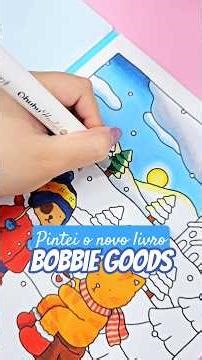 Coloring a new Bobbie Goods Christmas coloring book #coloring #coloringbook #art #bobbiegoods #ch...