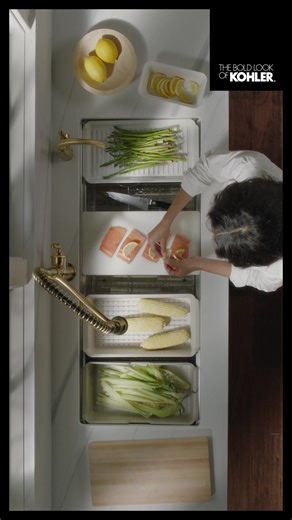 KOHLER workstation sinks adapt to your kitchen routines with versatile accessories for unparalleled functionality. | KOHLER