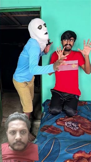 Little Bro’s Door Knock Prank on a Sleeping Ghost 😱🤣#shorts #shortsfeed #trending