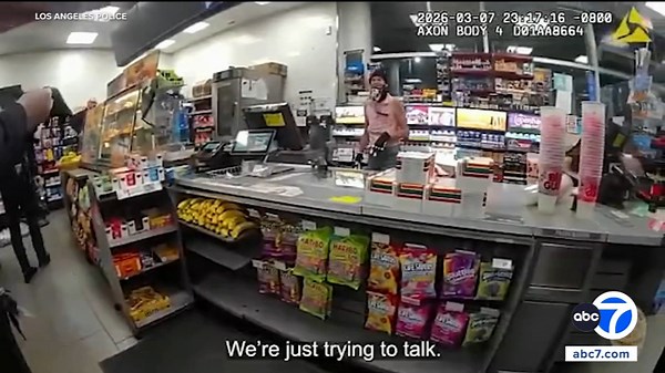 LAPD releases video in fatal shooting of suspect at 7-Eleven