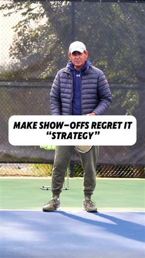 127 reactions | They’re flashy. They’re fired up. Split-leg overheads like it’s a highlight reel. Make them pay for it. Lob early. Lob often. Wear them down.  Smart tennis always beats flashy tennis. Play to win, not to entertain. STAY TOUGH  #tennis #tennisplayer #tenniscoach #tennistips #tennisrules #levelup #tenniscoaching #tennispro #staytough | JPL Tennis | Facebook