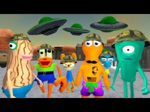 Vivo en el área 51! *Vecinos Raros* Alien Gang. Ocean Neighbor iOS Game NIVEL 1-5