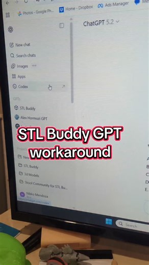STL Buddy GPT workaround #3dprinting #chatgpt Prompt: I want to make a 3d render of a [insert what you want to make here]. ask me questions so I can help guide you to provide me with the best output possible | Nikko.Industries