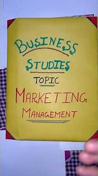 Marketing Management Project File | Class 12 Business Studies #businessstudies #project