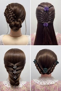 Learn Cute Hairstyles in Easy Steps at Home :) | Simple Crafts