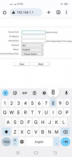 how to port forwarding in tp link router. #shorts