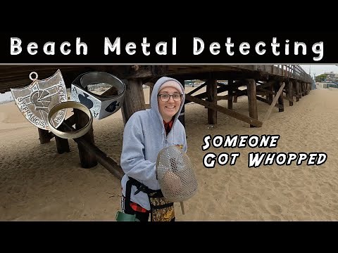 Beach Metal Detecting | Christine scored Gold with her Xterra Detector