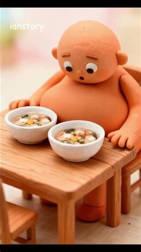 Model Palembang — The Hidden Tofu Inside This Indonesian Food! Clay Animation#palembang#ianstory