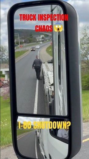 🚨 PA I-80 SHUTDOWN? Level 2 Truck Inspection Near Williamsport Causes Massive Traffic Jam 😱🚛 #shorts