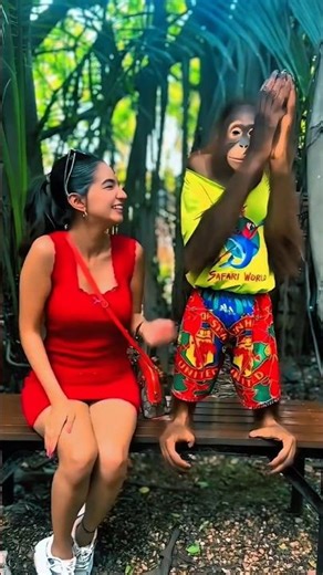 Anushka Sen’s Cute Zoo Day 🐒❤️ | Fun With Animals & Adorable Moments #shorts #anushkasen