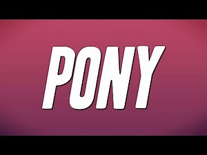 Ginuwine - Pony (Lyrics)
