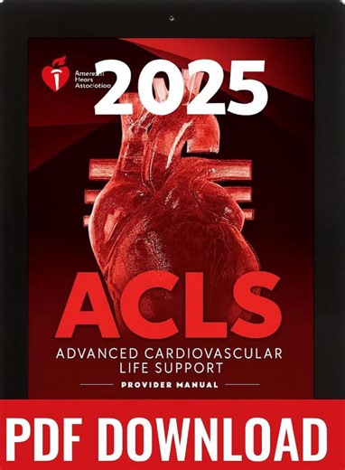AHA 2025 ACLS Provider Manual Ebook - Etsy Australia