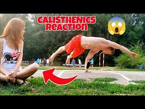 girls reaction to calisthenics 🥰