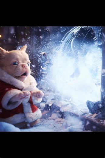 ✨❄️ This Christmas… Magic Awakens. ❄️✨ When a tiny elf and her fearless pup face a legendary ice king, an epic tale of courage, friendship, and wonder unfolds. 🌌🐾 Are you ready to witness the adventure? 💫 #fluffyfrenchie #pinkfrenchie