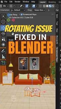 Rotation & Origin Issue in Blender | Object Rotate Problem Solved