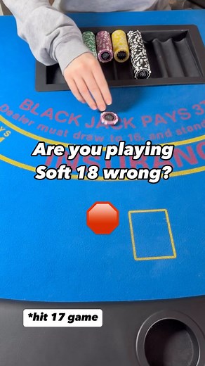 2.9K views · 21 reactions | Basic strategy: soft 18 doubles vs. dealer 2-6, and hits 10-A, otherwise stand ♠️ There are 4 steps you need to master to beat the game ✅ 1. Basic strategy 2. Hi-Lo method 3. True Count Conversion 4. Deviations Comment “blackjack” below to get started!  #winning #stats #memory #strategy | Blackjack Advisors | Facebook