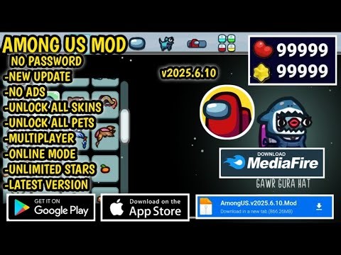 Among Us MOD APK Menu/Unlocked/Auto win/Fast speed v2025.6.10