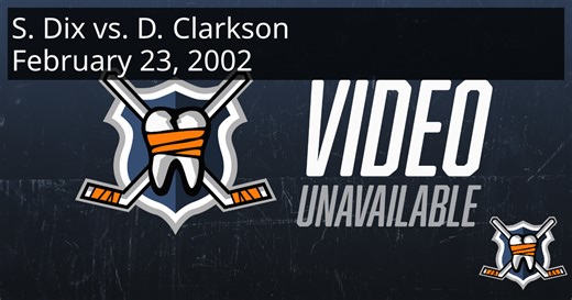 Steve Dix vs. David Clarkson, February 23, 2002 - Saginaw Spirit vs. Belleville Bulls | HockeyFights