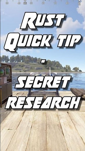 Rust Research Table - Crafting Secret #rust #rusttips #rustgood #captainblacksparrow #rustgameplay