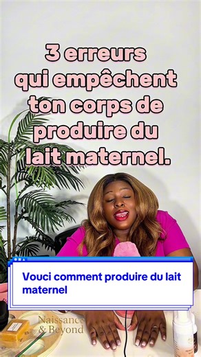 Si ton lait ne monte pas encore, regarde ça jusqu’à la fin 4 choses pour augmenter ton lait maternel . Tu as accouché mais la montée de lait tarde à venir ? 😩 Voici 4 choses essentielles que tu dois faire pour activer naturellement ta production de lait maternel : ✔️ Réduire le stress ✔️ Manger les aliments qui stimulent la lactation ✔️ Boire beaucoup d’eau et surtout des boissons chaudes ✔️ Mettre ton bébé souvent au sein pour envoyer le signal au corps Ton corps sait produire du lait… il faut