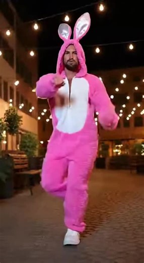 Buff Bunny Dances Hard #fun #funny #fyp #muscle #dance #dancer
