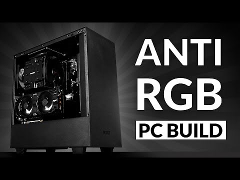 All Black No RGB Pc Build Time lapse | 5600x 2080 Super | TechASMR #3