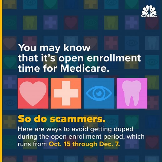 6K views · 24 reactions | Here's how to avoid getting duped by Medicare scammers during open enrollment. | CNBC | Facebook