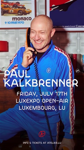 Tickets for an electronic open-air journey with techno powerhouse Paul Kalkbrenner & support DJs at Luxexpo Open-Air on Friday, July 17th, 2026 are on sale now: bit.ly/3NKOElf | den Atelier