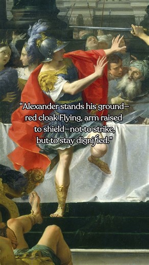 Alexander the Great Threatened by His Father (c.1700) – Donato Creti #art #history