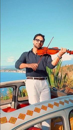Come prima 🇮🇹❤️#comeprima #italy #violin #music #petarmarkoski #violinist #violincover #taormina