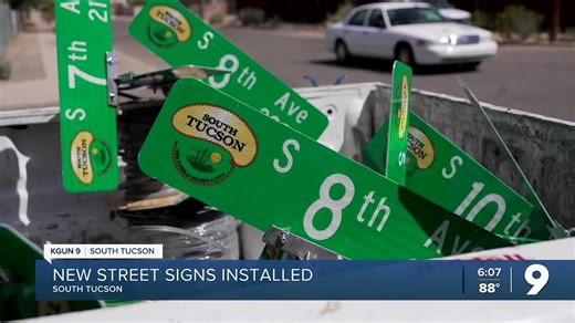 'It was time': New street signs installed in South Tucson
