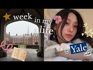 college vlog 🎀 @ yale | productive study days, exploring campus, hanging w friends