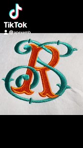 True Interlocking Vine Monogram Machine Embroidery Fonts #apexemb | Apex Embroidery Designs