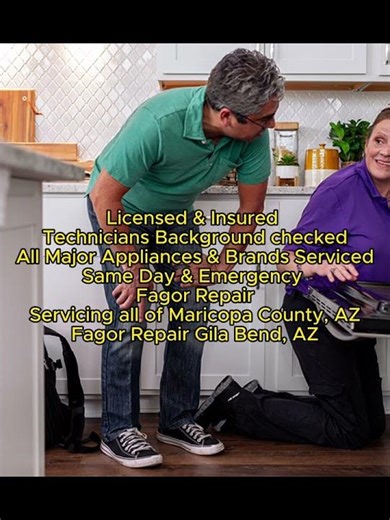 Fagor Repair Gila Bend, AZ 623-257-2293