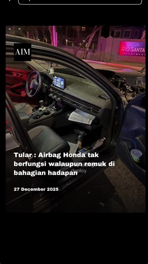 Masalah Airbag Honda Civic: Kecelakaan dan Kerusakan