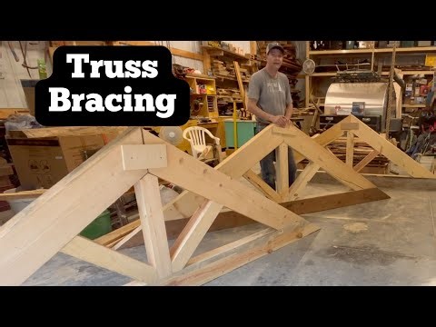 #111 TimberFrame Trusses with Post and Struts-HEAVY TIMBERS #truss #sawmill #woodworking #homestead