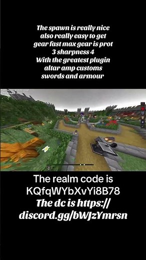 new realm to join a realm with Java PvP and altar smp plugins for bedrocks #realm #Minecraft