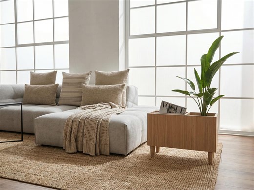 Plant Stand Narrow Nightstand Side Table With Magazine Rack – Japanese Style Minimalist Scandinavian Furniture - Etsy