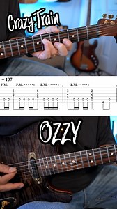 424K views · 5.1K reactions | Crazy Train by Randy Rhoads/Ozzy. Standard tuning. Get this guitar tab and over 200 more when you join my GuitArmy Riff Factory course. Use coupon code RIFF50 at checkout to get 50% off. Send me a message for details. | GuitArmy | Facebook