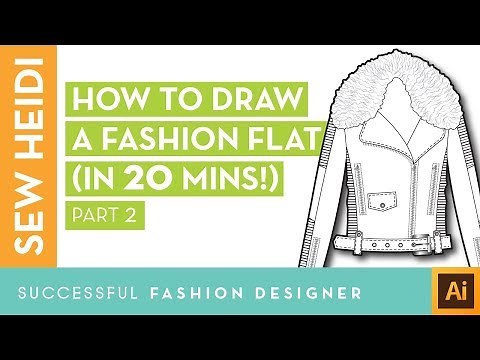 Illustrator Fashion Design Tutorial: How to Draw a Fashion Flat in 20 Mins (Part 2)