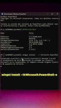 ACTUALIZACION DE POWER SHELL