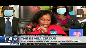 6.1K views · 53 reactions | The KEMSA Circus KEMSA grappling with a 4.5 billion shilling debt that has paralysed operations. The revelations are contained in a confidential report presented by KEMSA Chairperson Mary Mwadime to donors and development partners in the health sector. #NTVTonight | NTV Kenya | Facebook